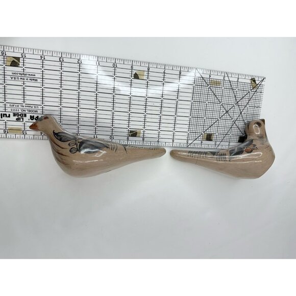 2 Vintage Tonala Bird Figurines Ceramic Hand Painted Mexican Folk Art Pottery - Picture 15 of 15